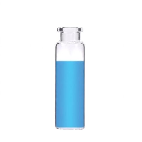 10Sets 20ml Clear Crimp Top Headspace Vial Flat Bottom Chromatography Glass Vial with Aluminum Cap Silicone PTFE Septa in Kuwait