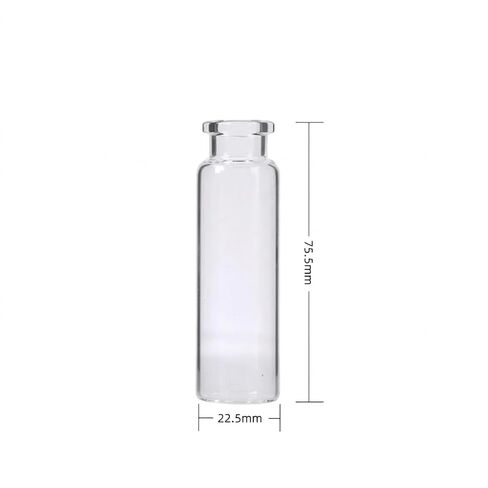 10Sets 20ml Clear Crimp Top Headspace Vial Flat Bottom Chromatography Glass Vial with Aluminum Cap Silicone PTFE Septa in Kuwait