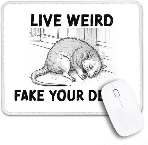 Life is Better with Chickens Non-Slip Mouse Pad with Stitched Edge, Funny Chickens Mousepad Gifts for Computer Laptop, Birthday Gifts for Coworker Colleague Mom Dad, Chickens Lover Gifts in Kuwait