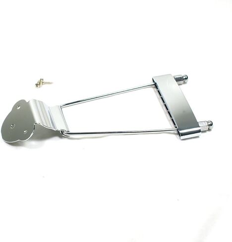 Lorhobetlif(E15) Archtop Guitar Trapeze Tailpiece w/screws ,Chrome in Kuwait