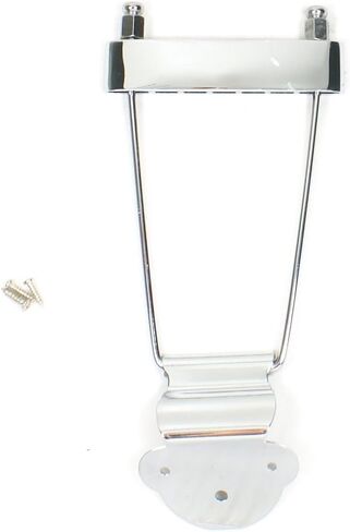 Lorhobetlif(E15) Archtop Guitar Trapeze Tailpiece w/screws ,Chrome in Kuwait