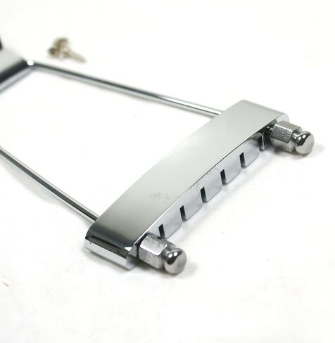 Lorhobetlif(E15) Archtop Guitar Trapeze Tailpiece w/screws ,Chrome in Kuwait