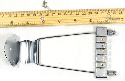 Lorhobetlif(E15) Archtop Guitar Trapeze Tailpiece w/screws ,Chrome in Kuwait