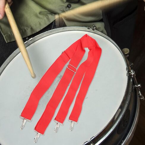 Kisangel Adjustable Thickened Snare Drum Sling Strap with Sturdy Hooks Wide Marching Drum Belt for Parade and Live Shows in Kuwait