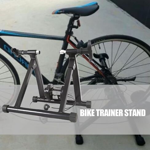ADPT Indoor Bike Trainer | Ultra Silent Magnetic Flywheel Bike to Stationary Bike Converter - Portable Bicycle Accessories Mountain Bike Trainer Stand for Indoor Cycling, 1 in Kuwait