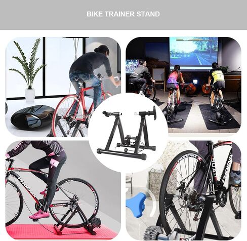 ADPT Indoor Bike Trainer | Ultra Silent Magnetic Flywheel Bike to Stationary Bike Converter - Portable Bicycle Accessories Mountain Bike Trainer Stand for Indoor Cycling, 1 in Kuwait