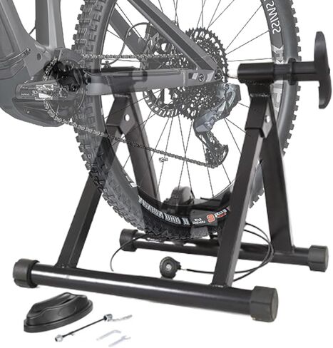 ADPT Indoor Bike Trainer | Ultra Silent Magnetic Flywheel Bike to Stationary Bike Converter - Portable Bicycle Accessories Mountain Bike Trainer Stand for Indoor Cycling, 1 in Kuwait