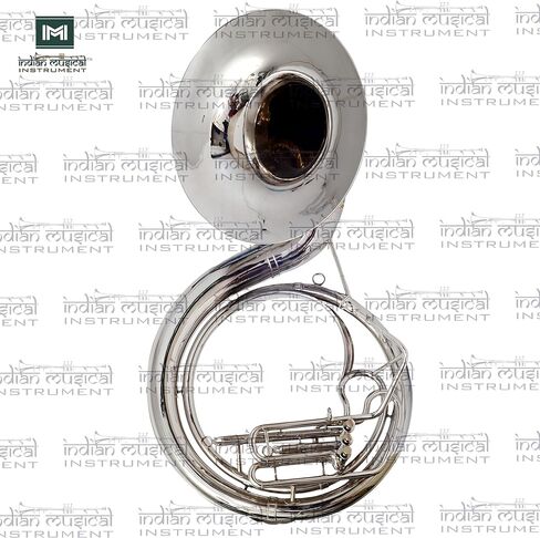 King Size Sousaphone 24'' Brass Instrument with Warm Tone, Smooth Valves, With Mouthpiece And Gig Bag. in Kuwait