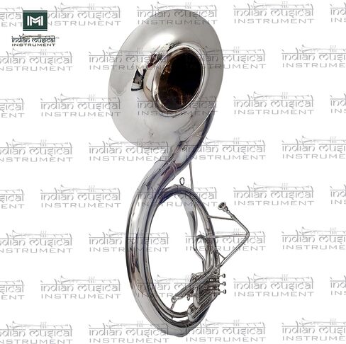 King Size Sousaphone 24'' Brass Instrument with Warm Tone, Smooth Valves, With Mouthpiece And Gig Bag. in Kuwait
