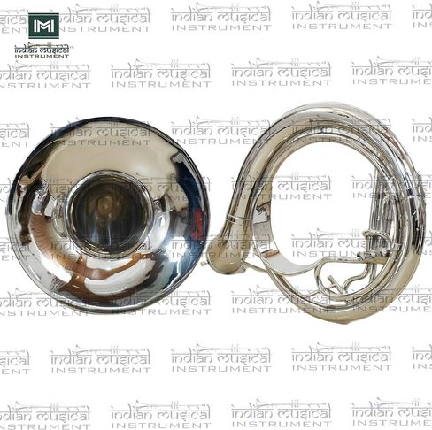 King Size Sousaphone 24'' Brass Instrument with Warm Tone, Smooth Valves, With Mouthpiece And Gig Bag. in Kuwait