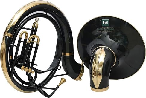 King Size Sousaphone 24'' Brass Instrument with Warm Tone, Smooth Valves, With Mouthpiece And Gig Bag. in Kuwait