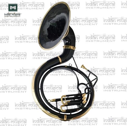 King Size Sousaphone 24'' Brass Instrument with Warm Tone, Smooth Valves, With Mouthpiece And Gig Bag. in Kuwait