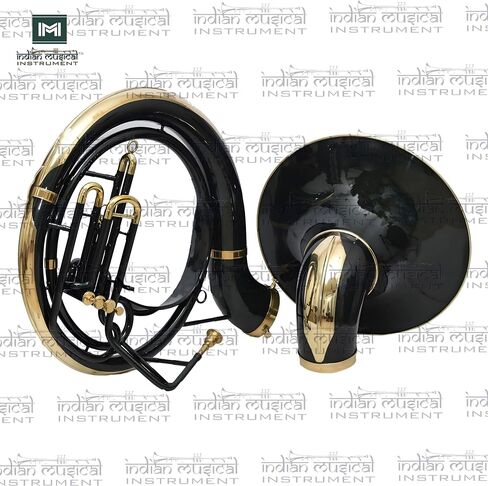 King Size Sousaphone 24'' Brass Instrument with Warm Tone, Smooth Valves, With Mouthpiece And Gig Bag. in Kuwait