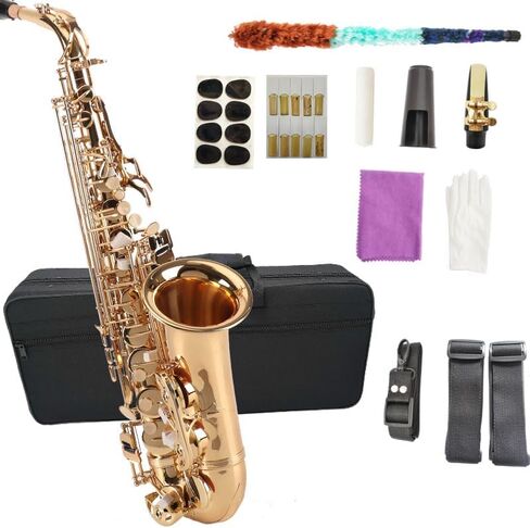 Direct supply by the manufacturer. Mid-range saxophone in the key of E-flat. Professional-grade brass manufacturing for beginners and advanced players. in Kuwait