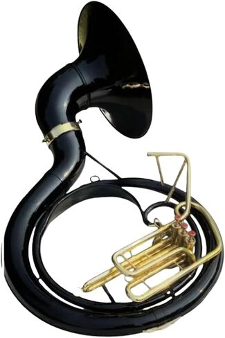 Black Brass Finish 25" Sousaphone Tuba Mouthpiece & Carry Bag Included in Kuwait