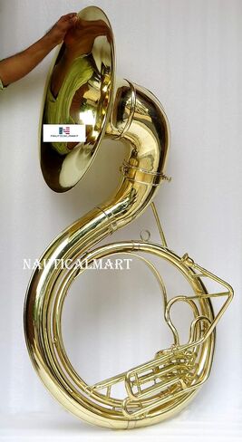 Jumbo 24-inch Bell Superbrass BBb Sousaphone Natural un-lacquered Brass musical instrument gift in Kuwait