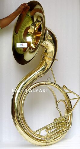 Jumbo 24-inch Bell Superbrass BBb Sousaphone Natural un-lacquered Brass musical instrument gift in Kuwait