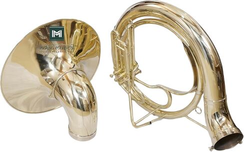King Size Sousaphone 24'' Brass Instrument with Warm Tone, Smooth Valves, With Mouthpiece And Gig Bag. in Kuwait