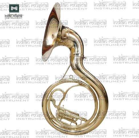 King Size Sousaphone 24'' Brass Instrument with Warm Tone, Smooth Valves, With Mouthpiece And Gig Bag. in Kuwait