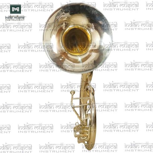 King Size Sousaphone 24'' Brass Instrument with Warm Tone, Smooth Valves, With Mouthpiece And Gig Bag. in Kuwait