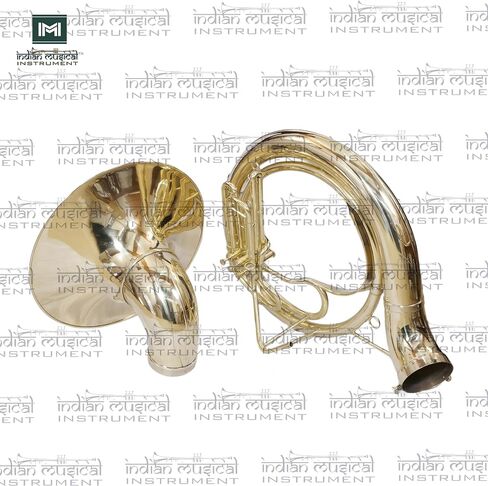 King Size Sousaphone 24'' Brass Instrument with Warm Tone, Smooth Valves, With Mouthpiece And Gig Bag. in Kuwait