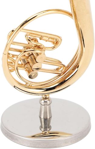 Brass Miniature Sousaphone Beautifully Crafted, Stable Support Base, Convenient Storage with Stand and Case, Versatile Decor for Home, Office, Music Room in Kuwait