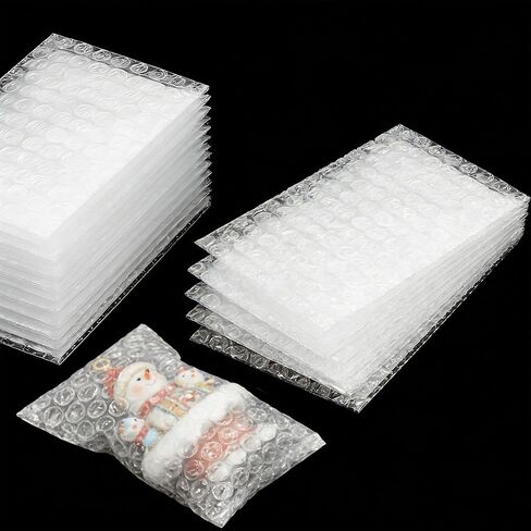 4"x6"Clear Bubble Out Bags,50 Pack Bubble Pouches Wrap Bag,Thickened Shockproof Bubble Cushioning Bags for Shipping, Moving, Packing Fragile Items, Jewelry, Electronics, Small Toys (4 * 6,50pcs) in Kuwait