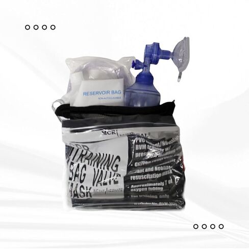 MCR Medical 4-Pack CPR Training Bag Valve Mask (BVM) Infant in Mesh Bag, BVM-3021-004 in Kuwait