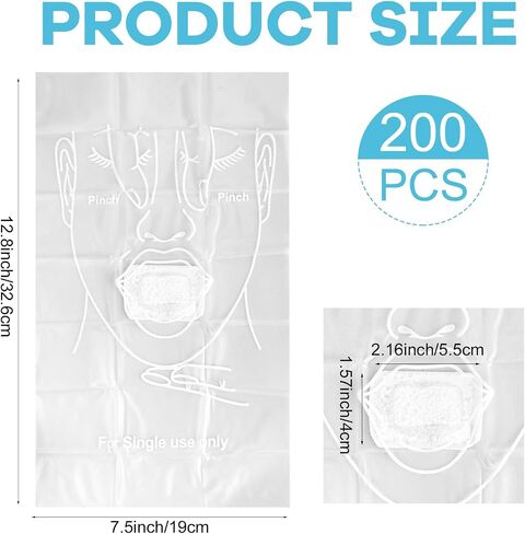 CPR Manikin Training Protector for CPR Training Manikin Individually Wrapped, 200 Shields (7.5" x 12.8") in Kuwait