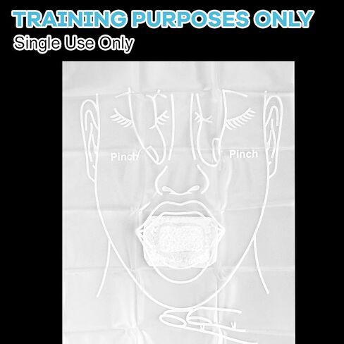CPR Manikin Training Protector for CPR Training Manikin Individually Wrapped, 200 Shields (7.5" x 12.8") in Kuwait
