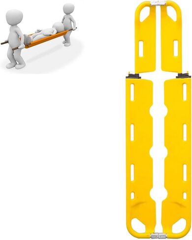 Emerncy S Stretcher, Folding Spine Board with Adjustable Length & Safe Str, Lightweight Back Stretcher for First Aid & Emerncy Response in Kuwait