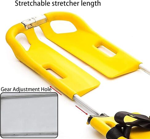 Emerncy S Stretcher, Folding Spine Board with Adjustable Length & Safe Str, Lightweight Back Stretcher for First Aid & Emerncy Response in Kuwait
