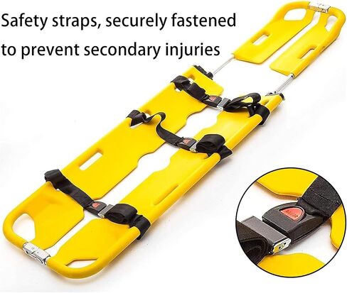 Emerncy S Stretcher, Folding Spine Board with Adjustable Length & Safe Str, Lightweight Back Stretcher for First Aid & Emerncy Response in Kuwait