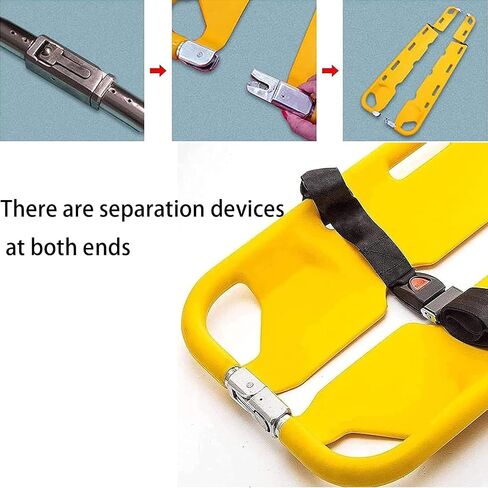 Emerncy S Stretcher, Folding Spine Board with Adjustable Length & Safe Str, Lightweight Back Stretcher for First Aid & Emerncy Response in Kuwait
