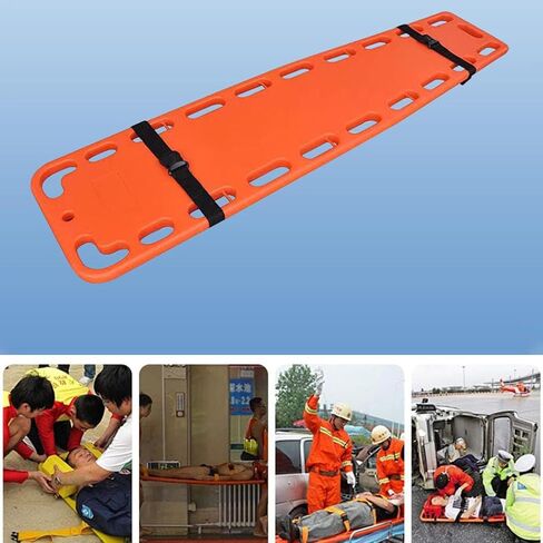 Emergency Rescue Spine Board, Water Floating Stretcher, Foldable Stretcher, Head Immobilizer, Neck Guard, Lightweight Emergency Litter Stretcher for First Responders in Kuwait