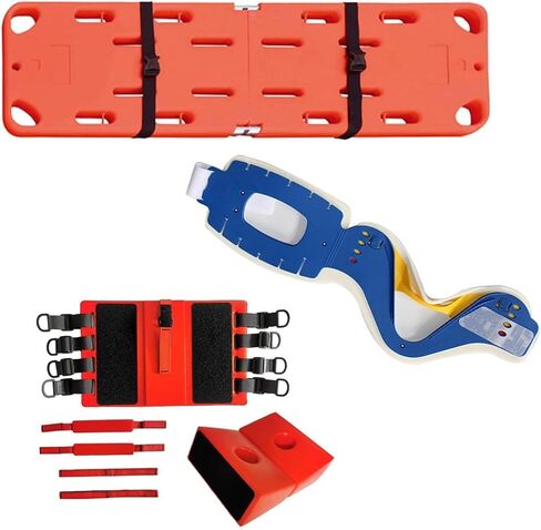 Lightweight Floating Spine Board for Water Rescue, Compact Stretcher Backboard Rescue Kit, for Beach/Pool/River Emergencies, with Head Neck Immobilization in Kuwait