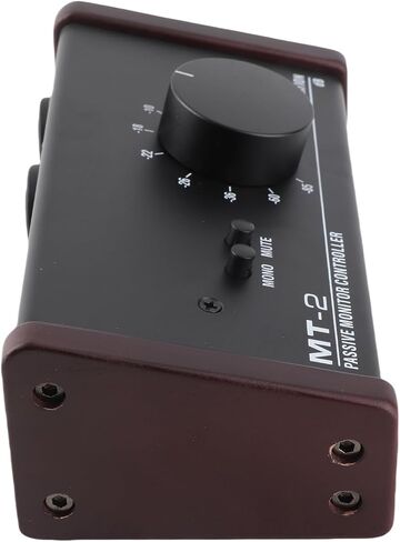 Passive Monitor Controller, Big Knob with Mute for Active Monitor Speakers, XLR 3.5mm Inputs Outputs for Studio Controller Volume Control in Kuwait