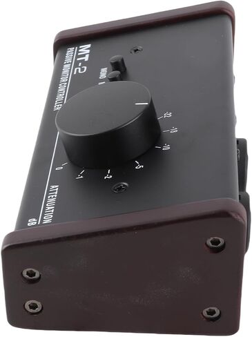 Passive Monitor Controller, Big Knob with Mute for Active Monitor Speakers, XLR 3.5mm Inputs Outputs for Studio Controller Volume Control in Kuwait