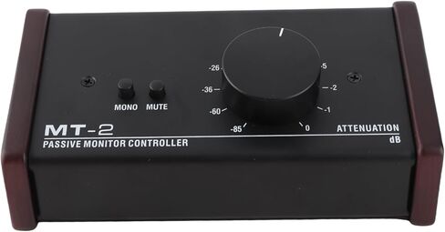 Passive Monitor Controller, Big Knob with Mute for Active Monitor Speakers, XLR 3.5mm Inputs Outputs for Studio Controller Volume Control in Kuwait