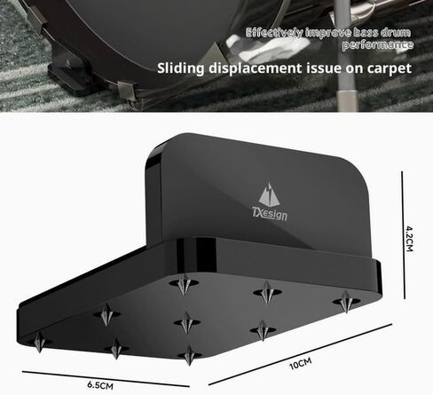 Coyktonty Stand for Evans/YAMAHA bass drum anti-slip mats; drum kit shock-absorbing, non-slip acrylic stands,Mount Desktop Stand Holder in Kuwait