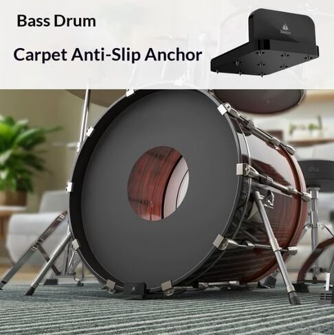 Coyktonty Stand for Evans/YAMAHA bass drum anti-slip mats; drum kit shock-absorbing, non-slip acrylic stands,Mount Desktop Stand Holder in Kuwait