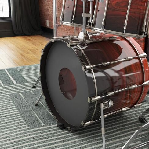 Coyktonty Stand for Evans/YAMAHA bass drum anti-slip mats; drum kit shock-absorbing, non-slip acrylic stands,Mount Desktop Stand Holder in Kuwait