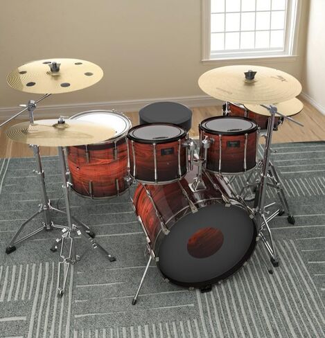 Coyktonty Stand for Evans/YAMAHA bass drum anti-slip mats; drum kit shock-absorbing, non-slip acrylic stands,Mount Desktop Stand Holder in Kuwait