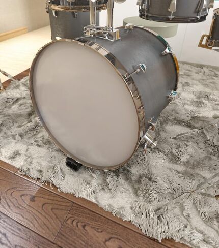Coyktonty Stand for Evans/YAMAHA bass drum anti-slip mats; drum kit shock-absorbing, non-slip acrylic stands,Mount Desktop Stand Holder in Kuwait