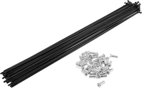 38 Set 14G Bicycle Spokes Bike Wheel Spoke Carbon Steel Black in Kuwait