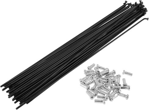 38 Set 14G Bicycle Spokes Bike Wheel Spoke Carbon Steel Black in Kuwait