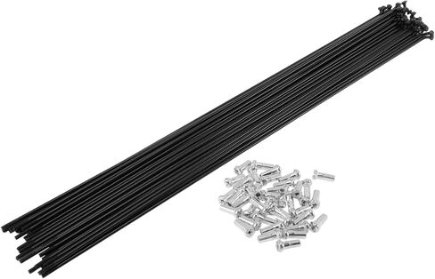 38 Set 14G Bicycle Spokes Bike Wheel Spoke Carbon Steel Black in Kuwait