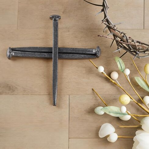 MOLIGOU 3 Pcs Crucifixion Nails, 6" Crucifix Nails for Crafts, Hand Forged Nail for Easter Decor in Kuwait