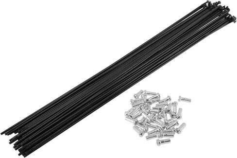 38 Set 14G Bicycle Spokes Bike Wheel Spoke Carbon Steel Black in Kuwait