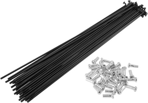 38 Set 14G Bicycle Spokes Bike Wheel Spoke Carbon Steel Black in Kuwait